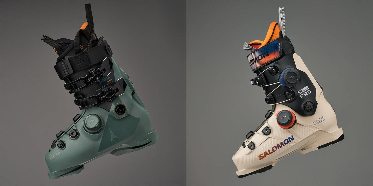 atomic or salomon ski boots Hawx Prime 105 S BOA 2026 // Women's With a 90 flex rating Salomon S/Pro Supra Dual BOA