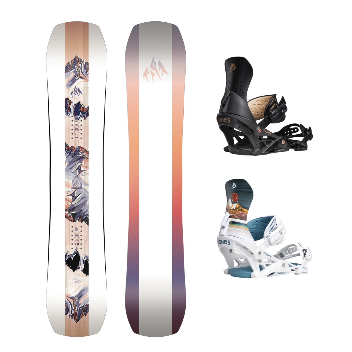 Jones Twin Sister Snowboard + Jones Aurora Binding Package 2026