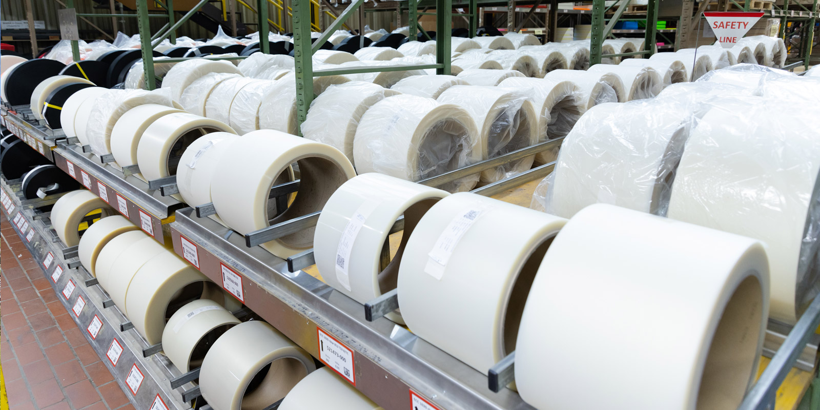 Nordica factory rolls of top sheet material