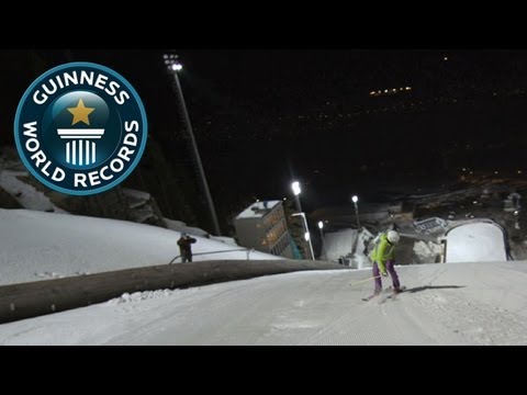 Skiing Switch, Backwards World Record Speed