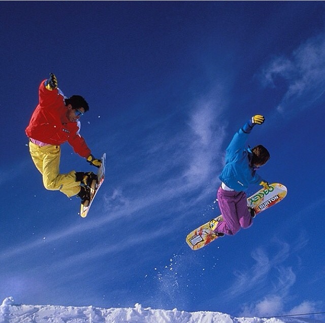 Burton Snowboards Throwback method air