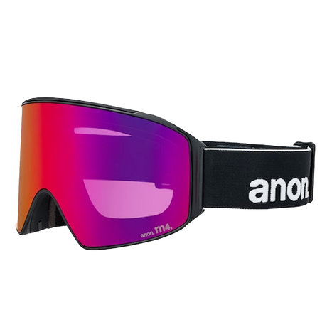 anon black goggles Anon M4 Cylindrical Low Bridge Fit Goggles