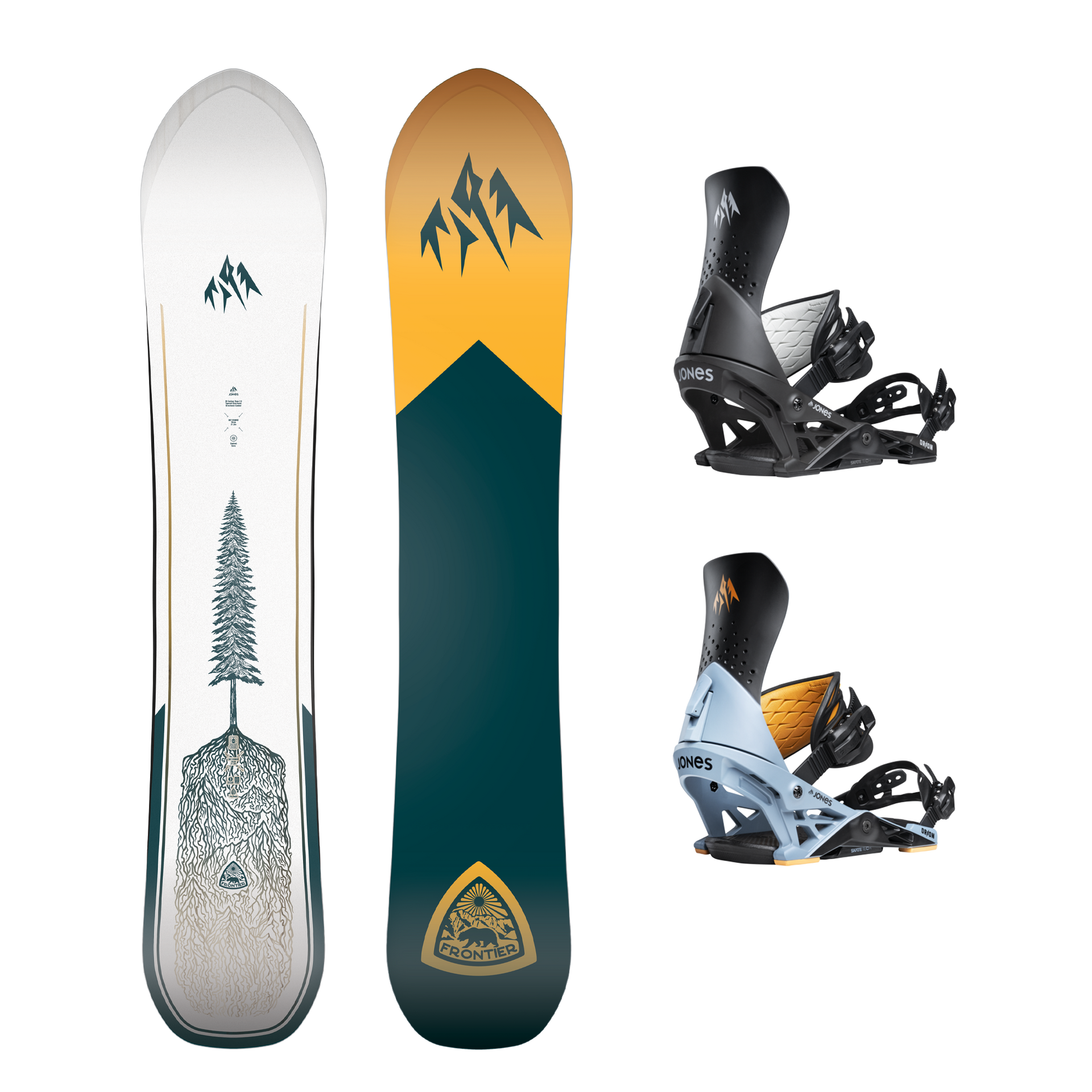 Jones Frontier 2.0 Snowboard + Jones Orion Binding Package 2026 Jones Frontier 2.0 Snowboard + Jones Orion Binding Package 2026