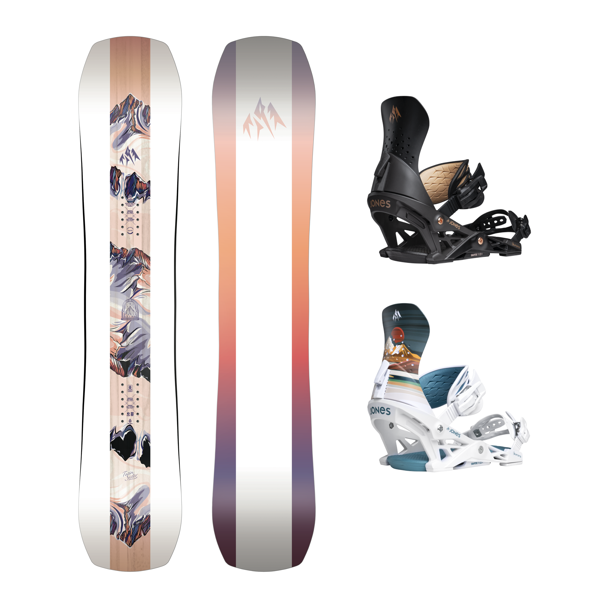 Jones Twin Sister Snowboard + Jones Aurora Binding Package 2026