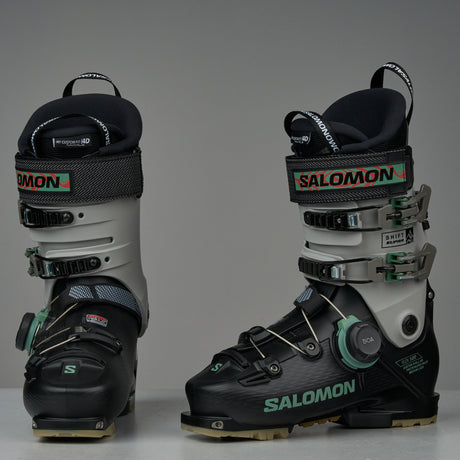 Salomon Shift Supra BOA 120 GW Mens Ski Boots Black/Cool Gray/Shale