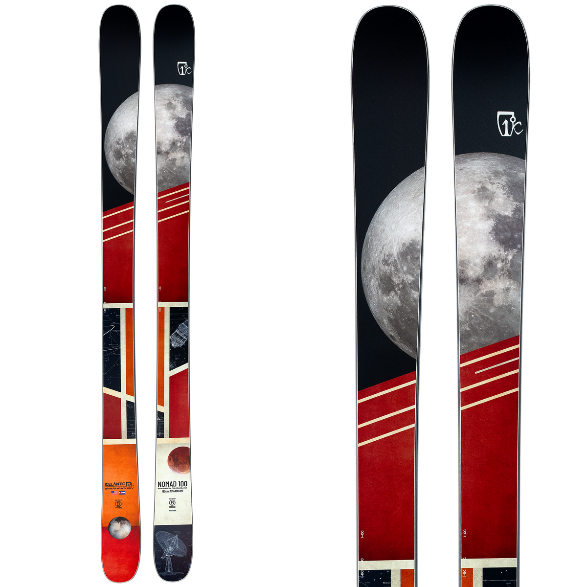 つんか] Icelantic NOMAD 95 171cm スキーセット 23/24 Nomad 95