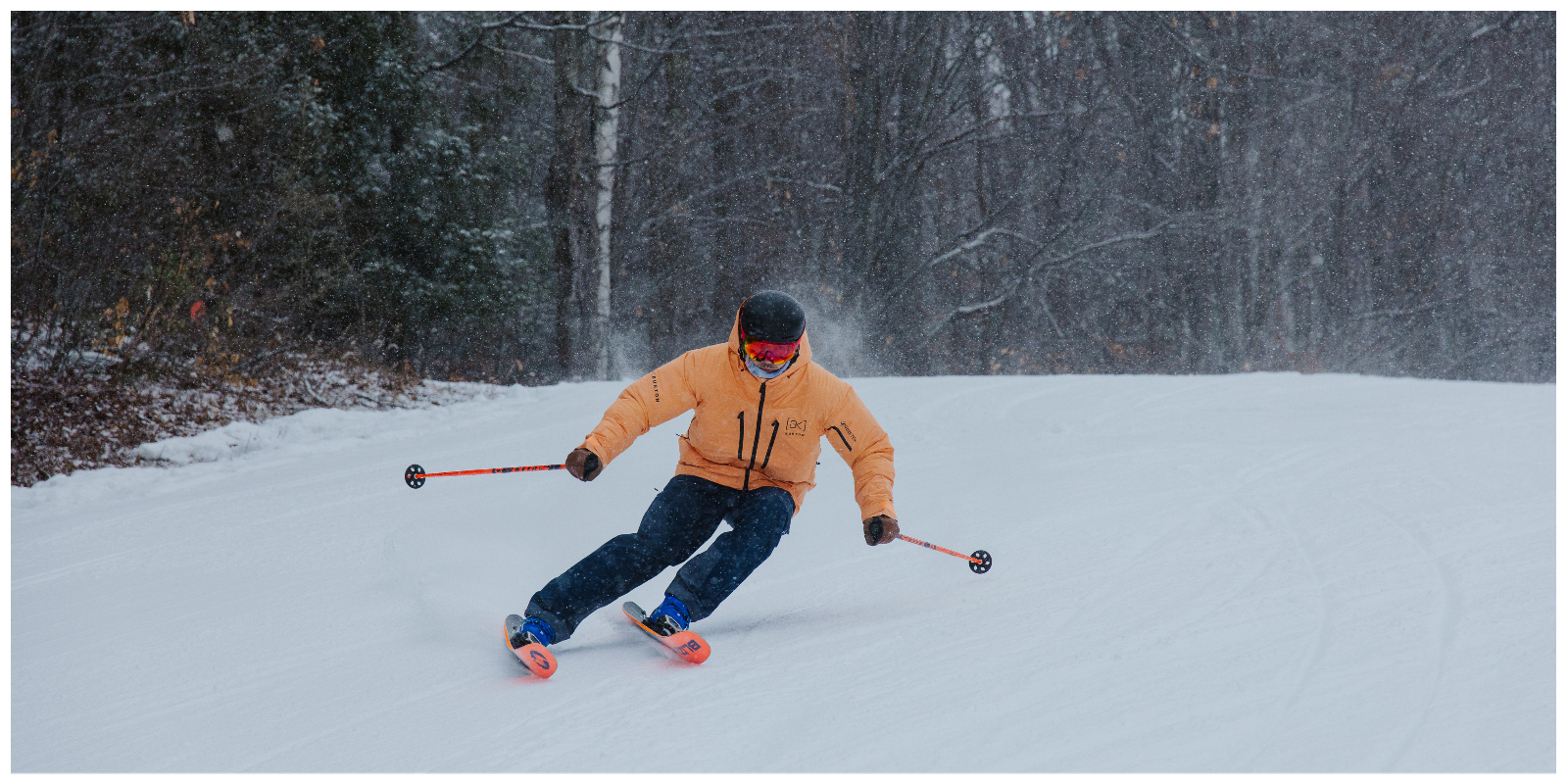 Skiing, ski test, skis, ski demo, winter, snow, Sunapee, New Hampshire, Elan, Elan Playmaker, Blizzard, Blizzard Rustler