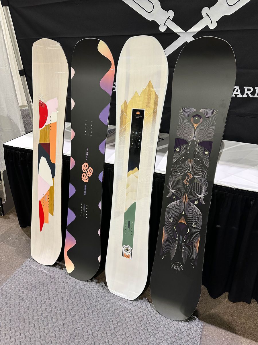 Salomon Snowboards Women's Boards Providence Booth 2024
