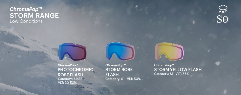 Smith Chromapop Lens Storm Range - Low Conditions