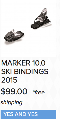 Marker 10.0 Cyber Monday Skis