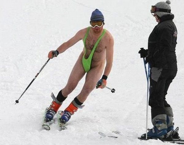 Ski Fail Leotard Gaper