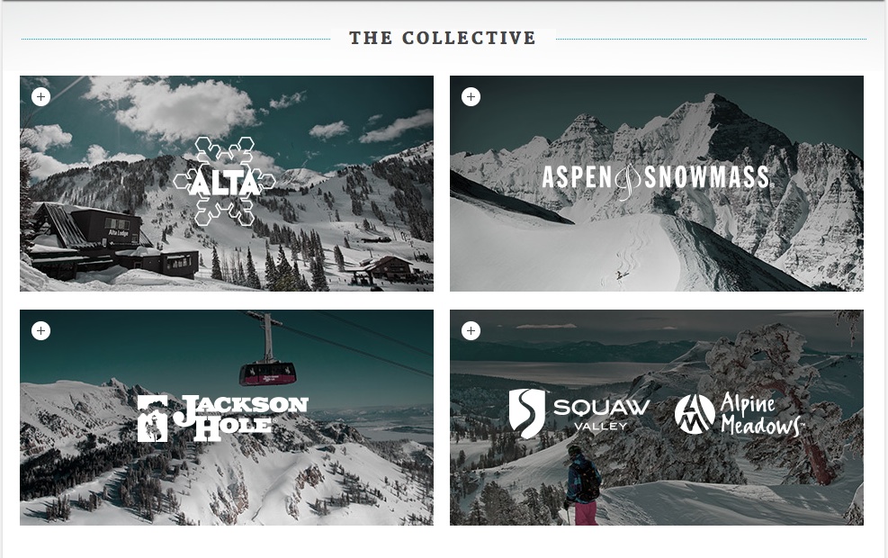 The Mountain Collective, Alta, Aspen/Snowmass, Jackson Hole and Squaw Valley