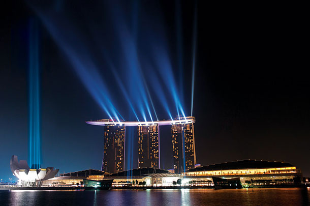 Marina Bay Sands Hotel and Casino at Night